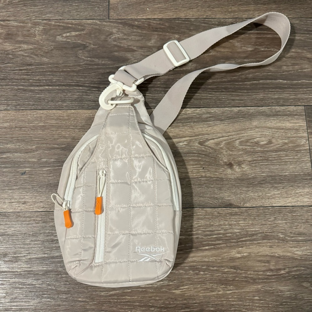 Reebok crossbody quilted sling bag/mini backpack